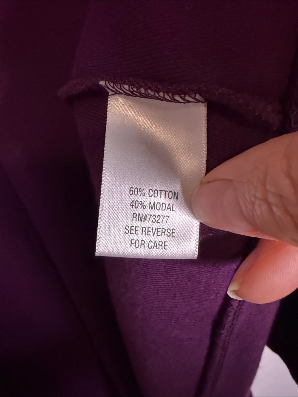 3/$20 Sonoma Women's Purple Long Sleeve Lightweight Open Front Cardigan - Picture 4 of 5